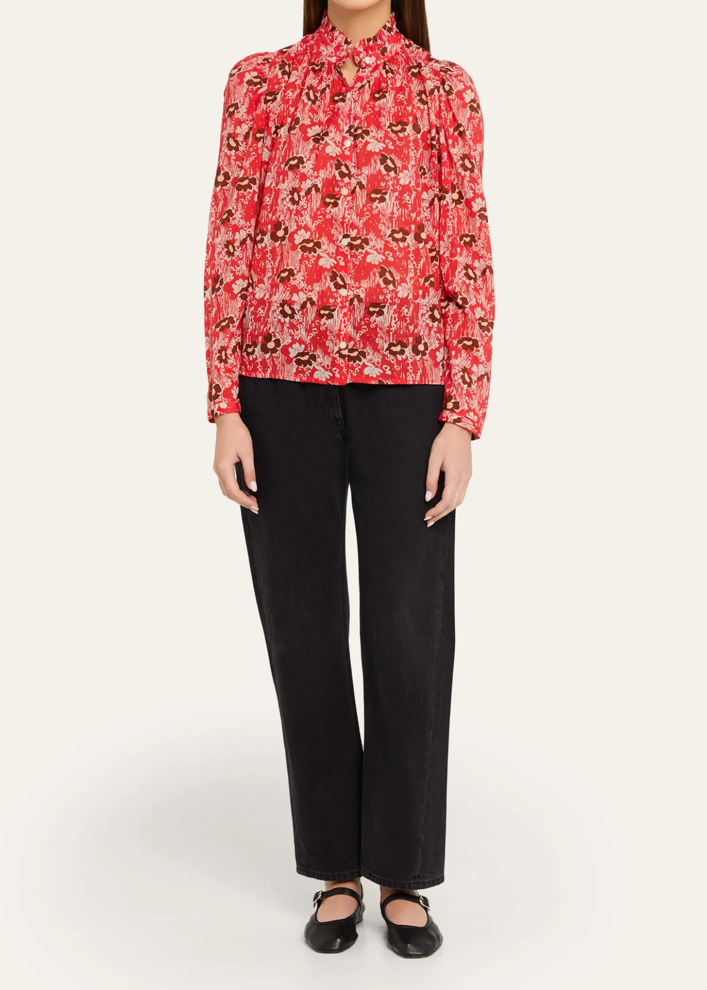 Alix of BohemiaArtemis Printed Long-Sleeve Blouse
