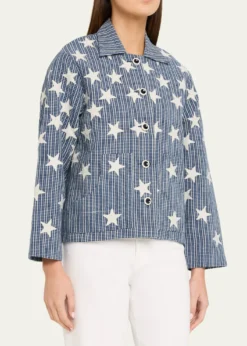 Alix of BohemiaWestern Plaid Star Embroidered Jacket