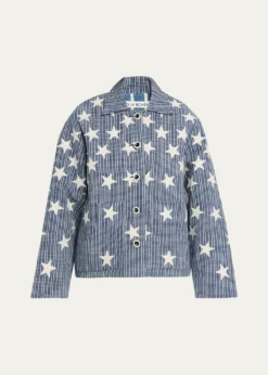Alix of BohemiaWestern Plaid Star Embroidered Jacket