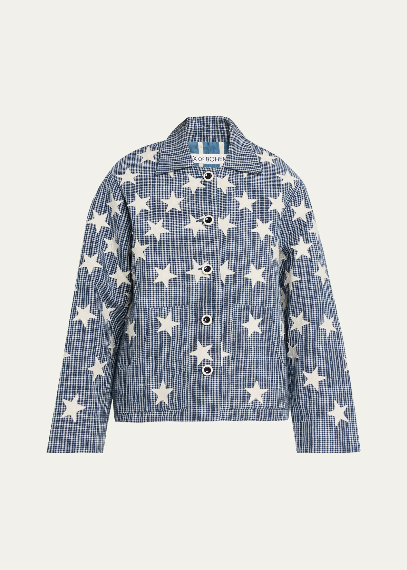 Alix of BohemiaWestern Plaid Star Embroidered Jacket