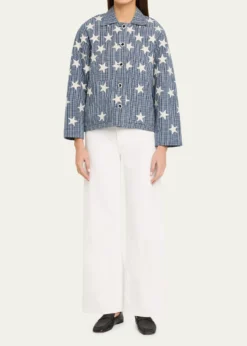 Alix of BohemiaWestern Plaid Star Embroidered Jacket