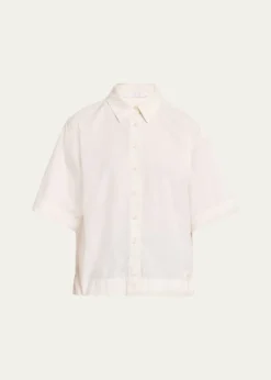 All ThreeAisla Poplin Button-Front Shirt