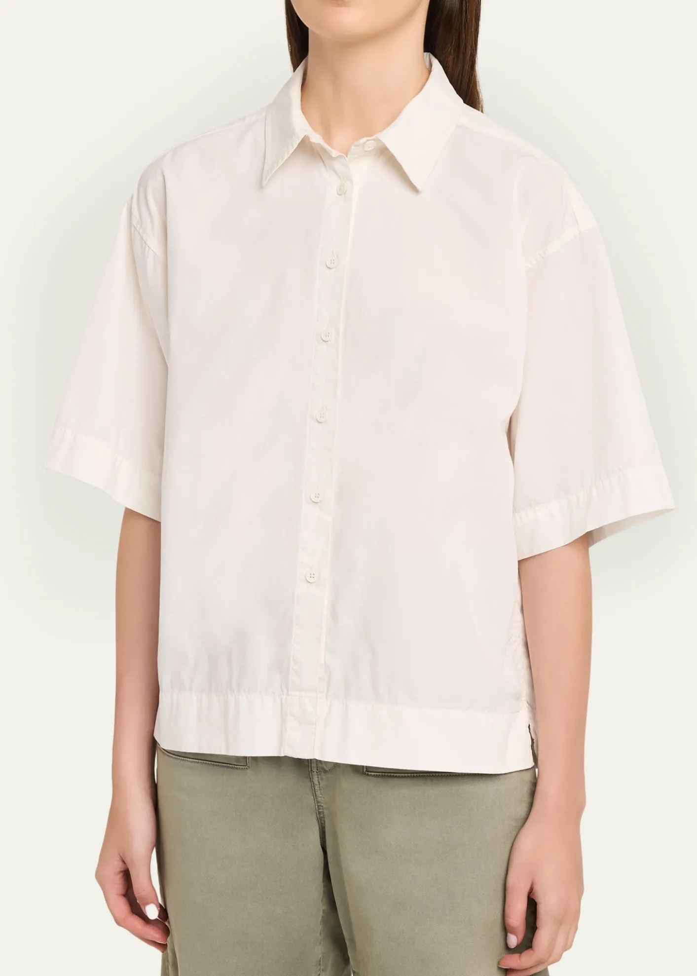 All ThreeAisla Poplin Button-Front Shirt
