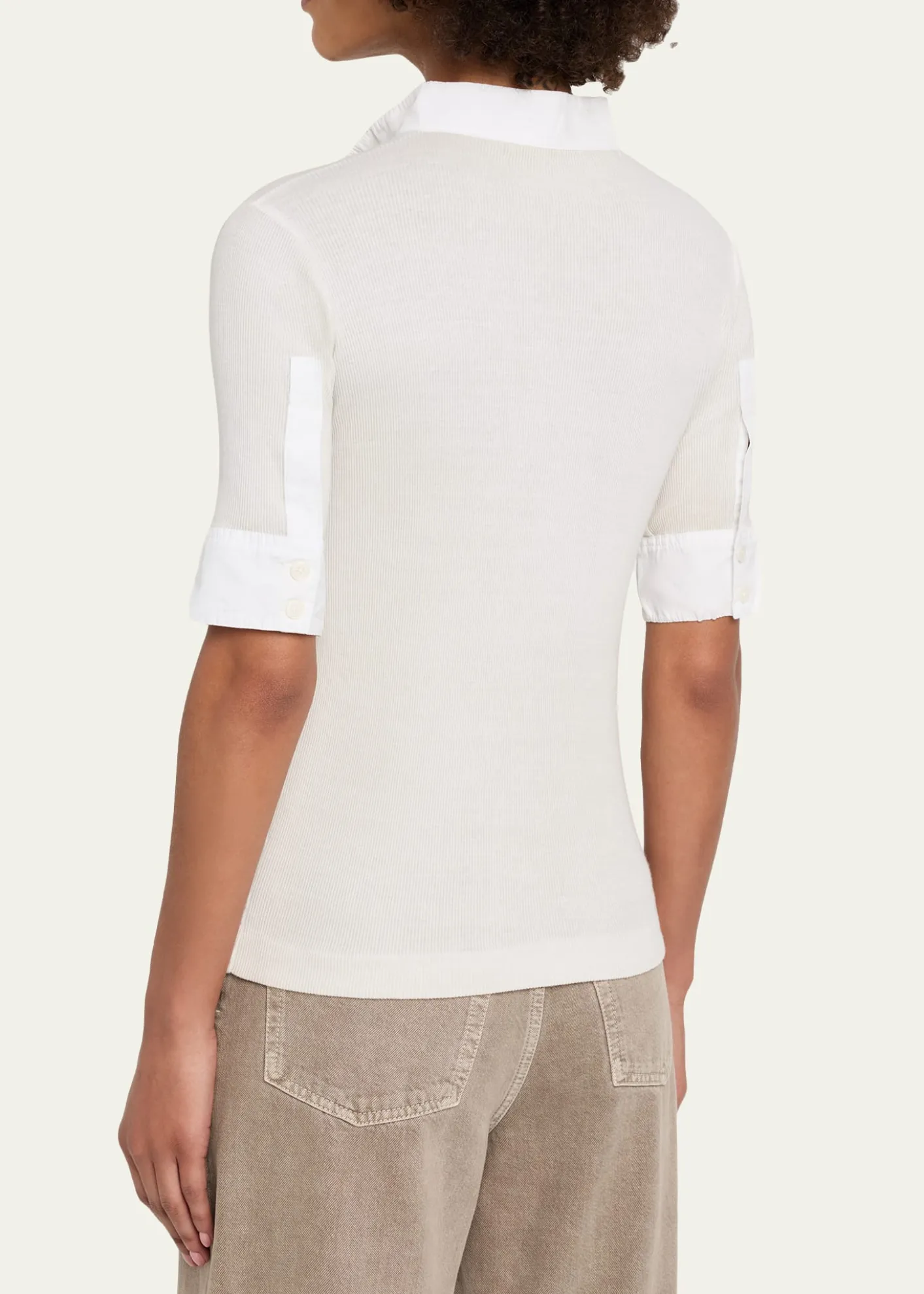 All ThreeMaria Rib Henley Shirt