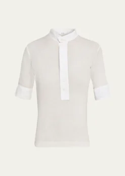 All ThreeMaria Rib Henley Shirt
