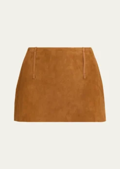 All ThreeTirza Suede Mini Skirt