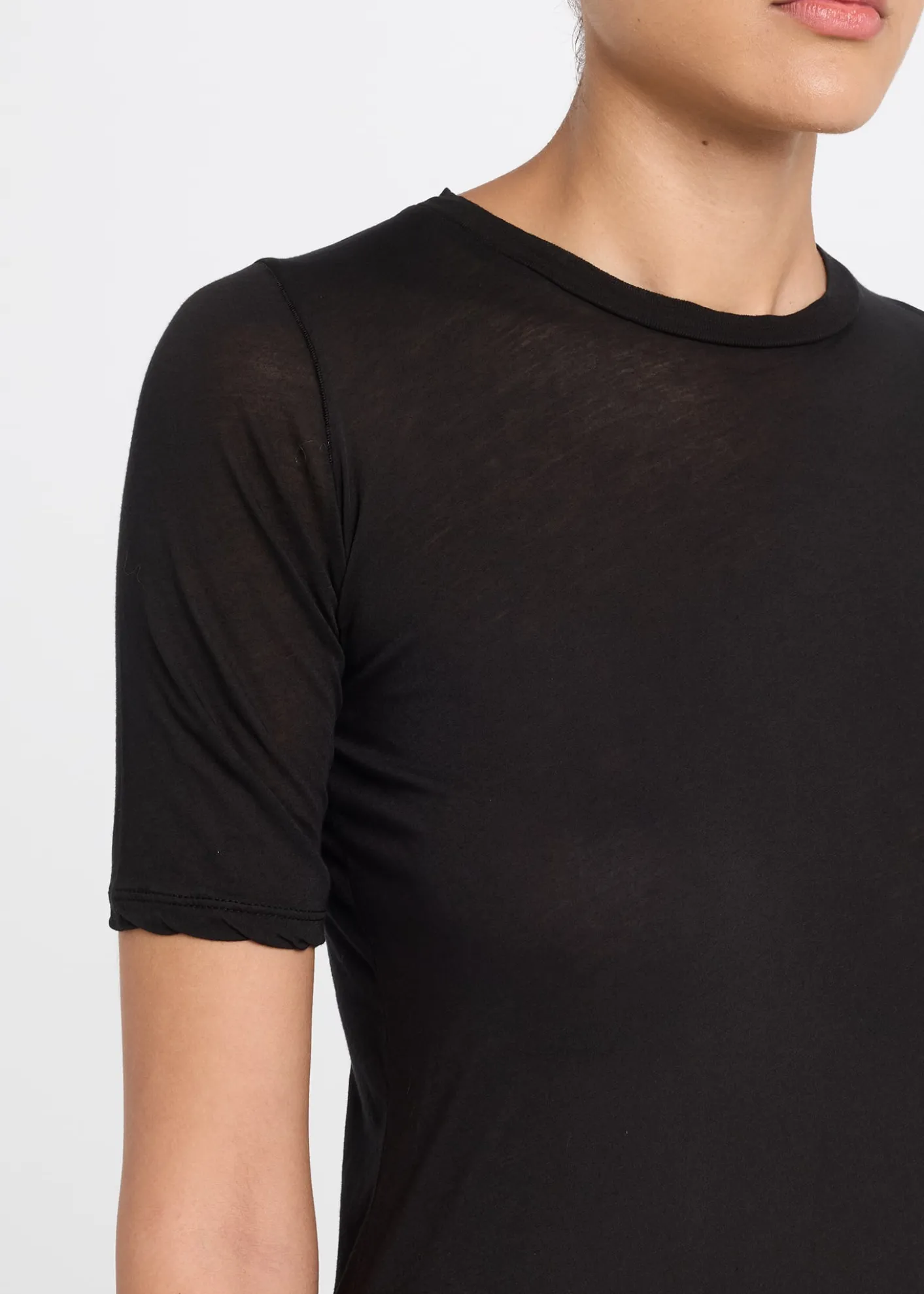 All ThreeVictoria Three-Quarter Sleeve Cotton Top