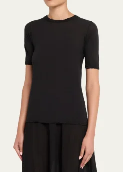 All ThreeVictoria Three-Quarter Sleeve Cotton Top