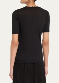 All ThreeVictoria Three-Quarter Sleeve Cotton Top
