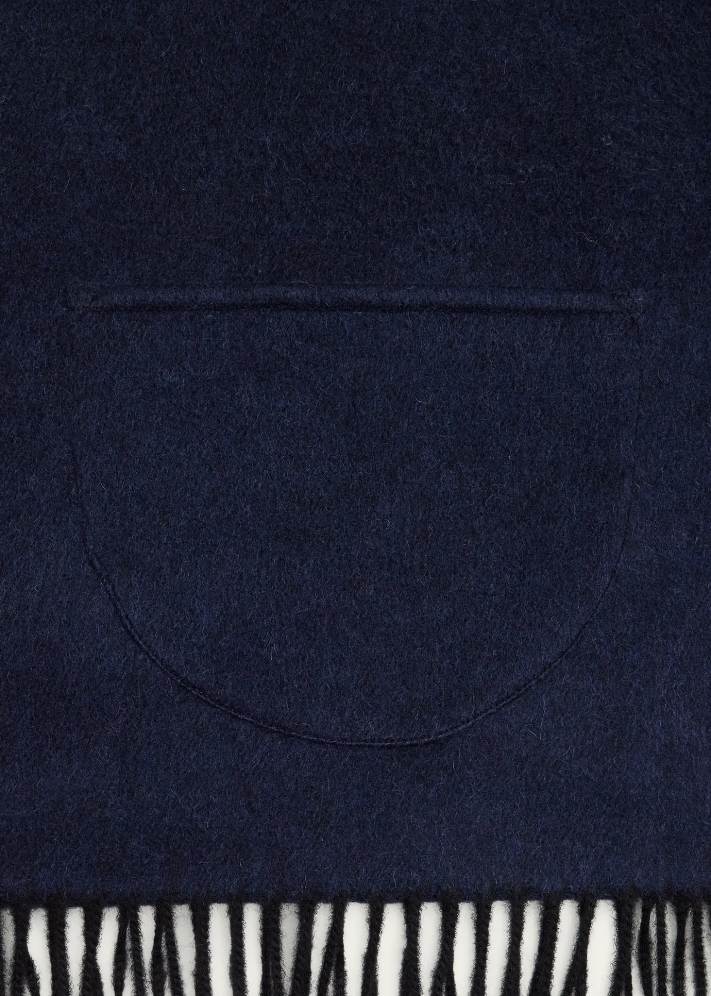 AlonpiCashmere Fringe Trim Pocket Scarf