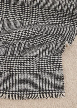 AlonpiReversible Cashmere Check Scarf