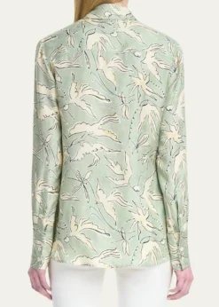 AltuzarraChika Printed Silk Top