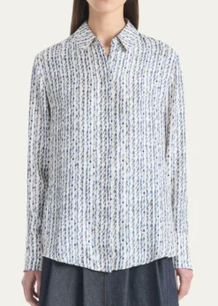 AltuzarraChika Silk Button-Front Top