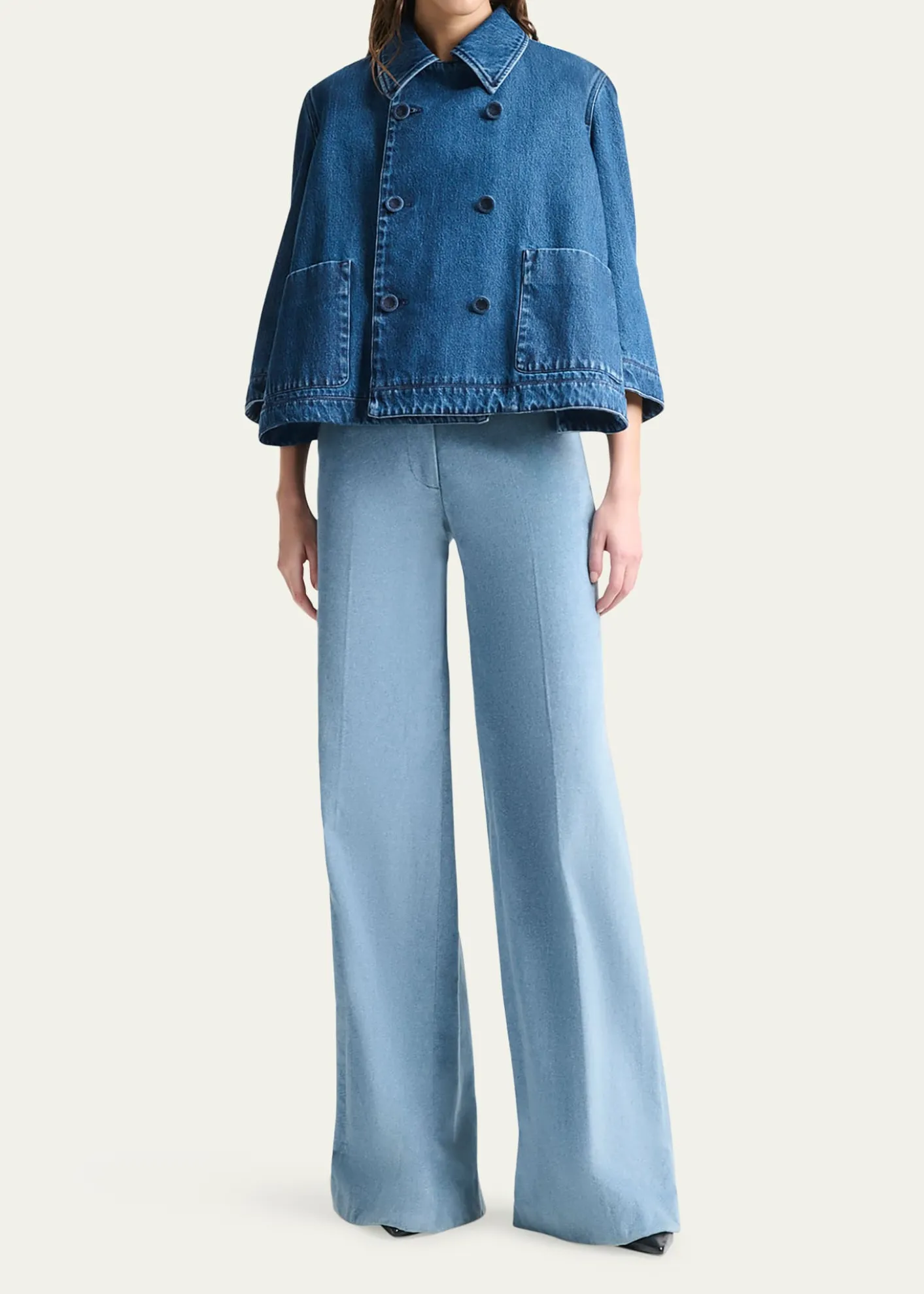 AltuzarraHayden Denim Double-Breasted Jacket