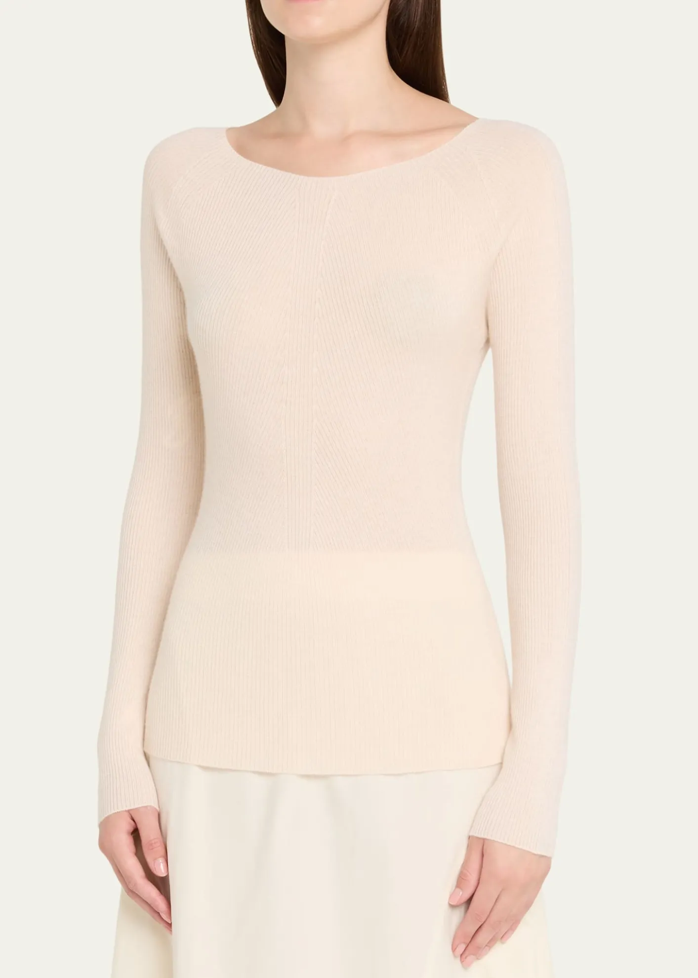AltuzarraLee Boat-Neck Long-Sleeve Cashmere Sweater