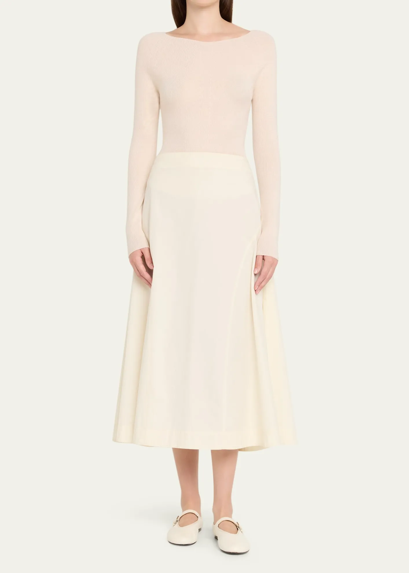 AltuzarraLee Boat-Neck Long-Sleeve Cashmere Sweater