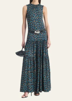 AltuzarraLiza Spotted Jersey Tiered Maxi Dress