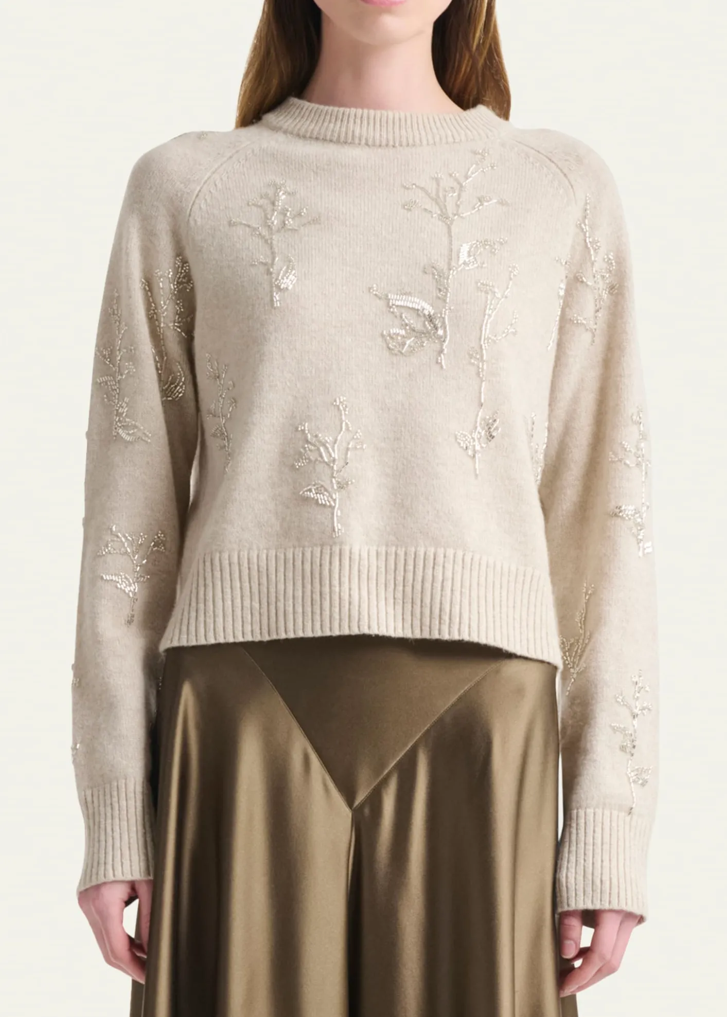 AltuzarraPaulie Beaded Crewneck Sweater