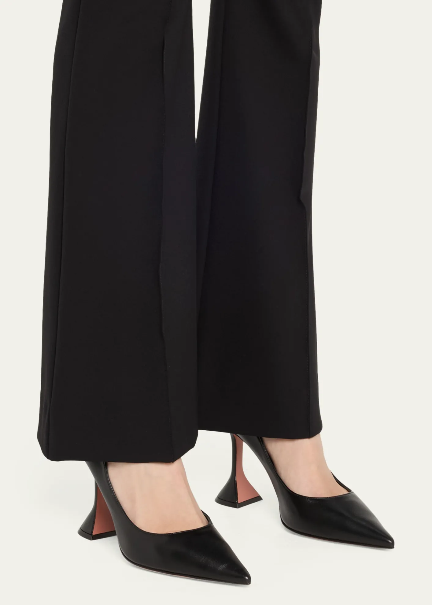 Amina MuaddiAmi Pointed Leather Pumps