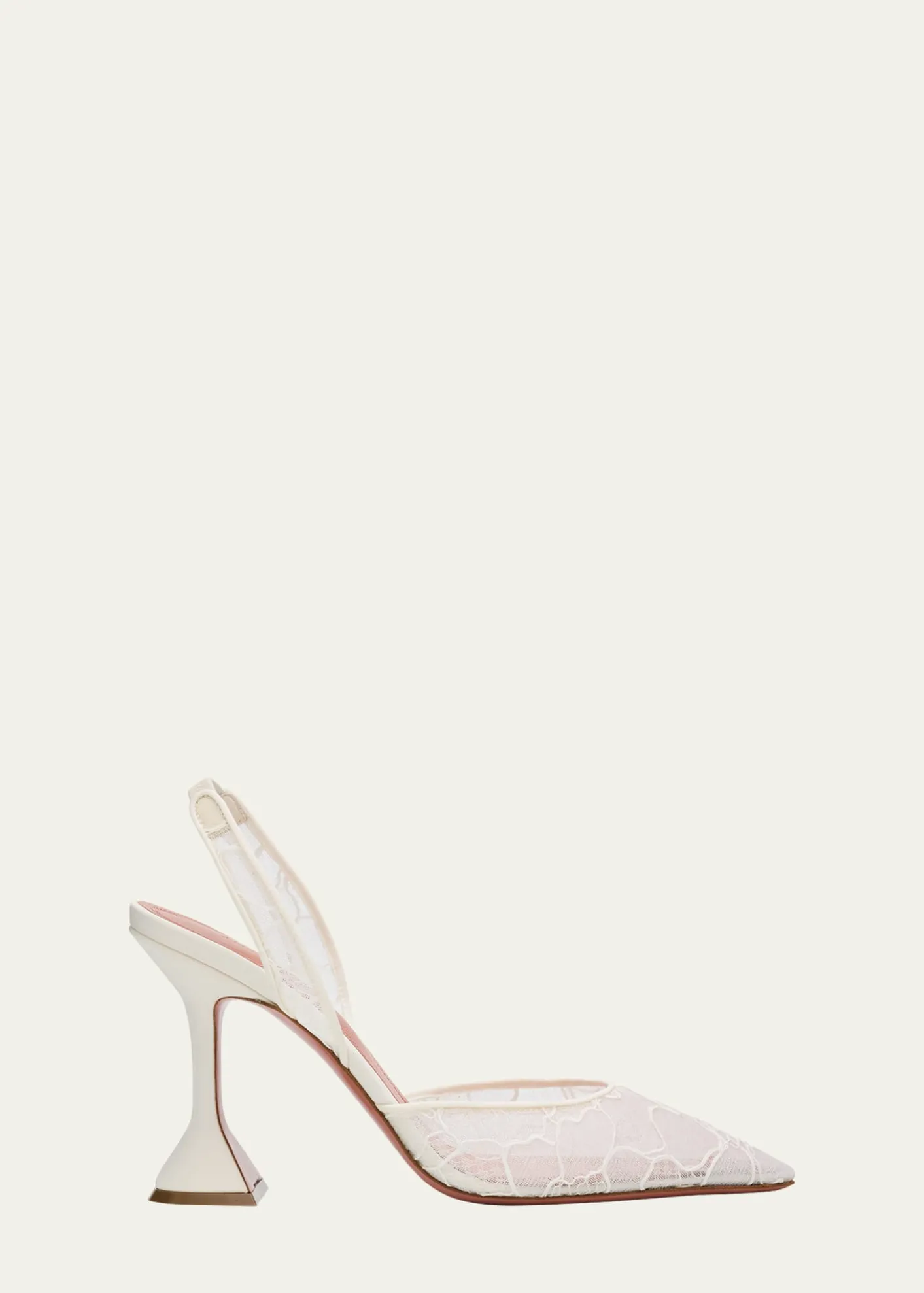 Amina MuaddiHolli Lace Slingback Pumps
