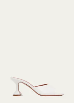Amina MuaddiLupita Leather Pedestal Mule Sandals