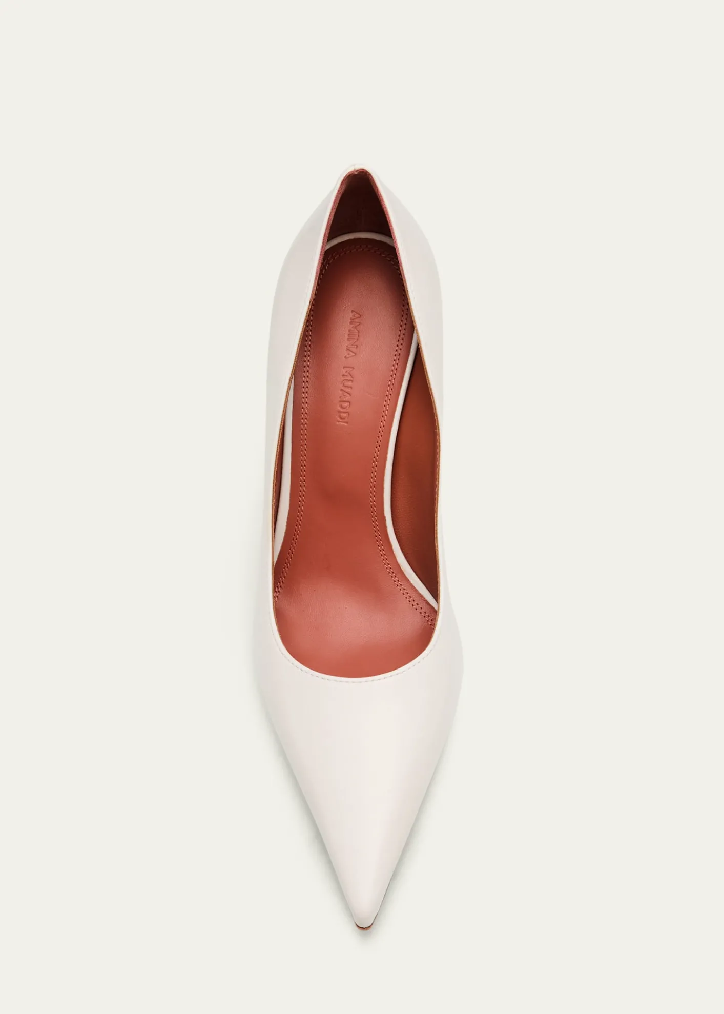 Amina Muaddi90mm Barbara Leather Pointed-Toe Pumps