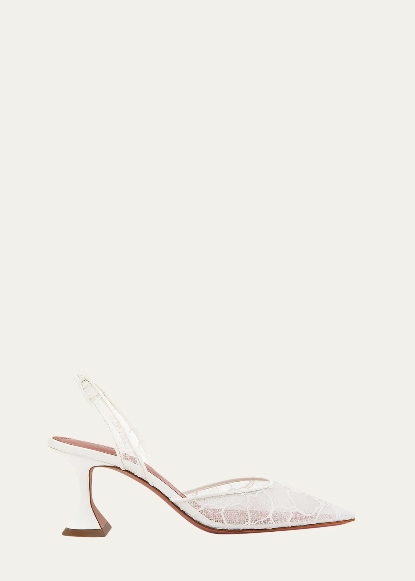 Amina Muaddi70mm Holli Floral Lace Slingback Pumps