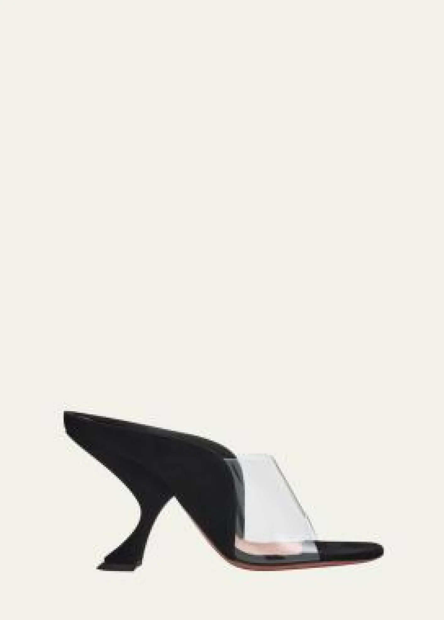 Amina Muaddi90mm Mackenzie Suede and PVC Sandals