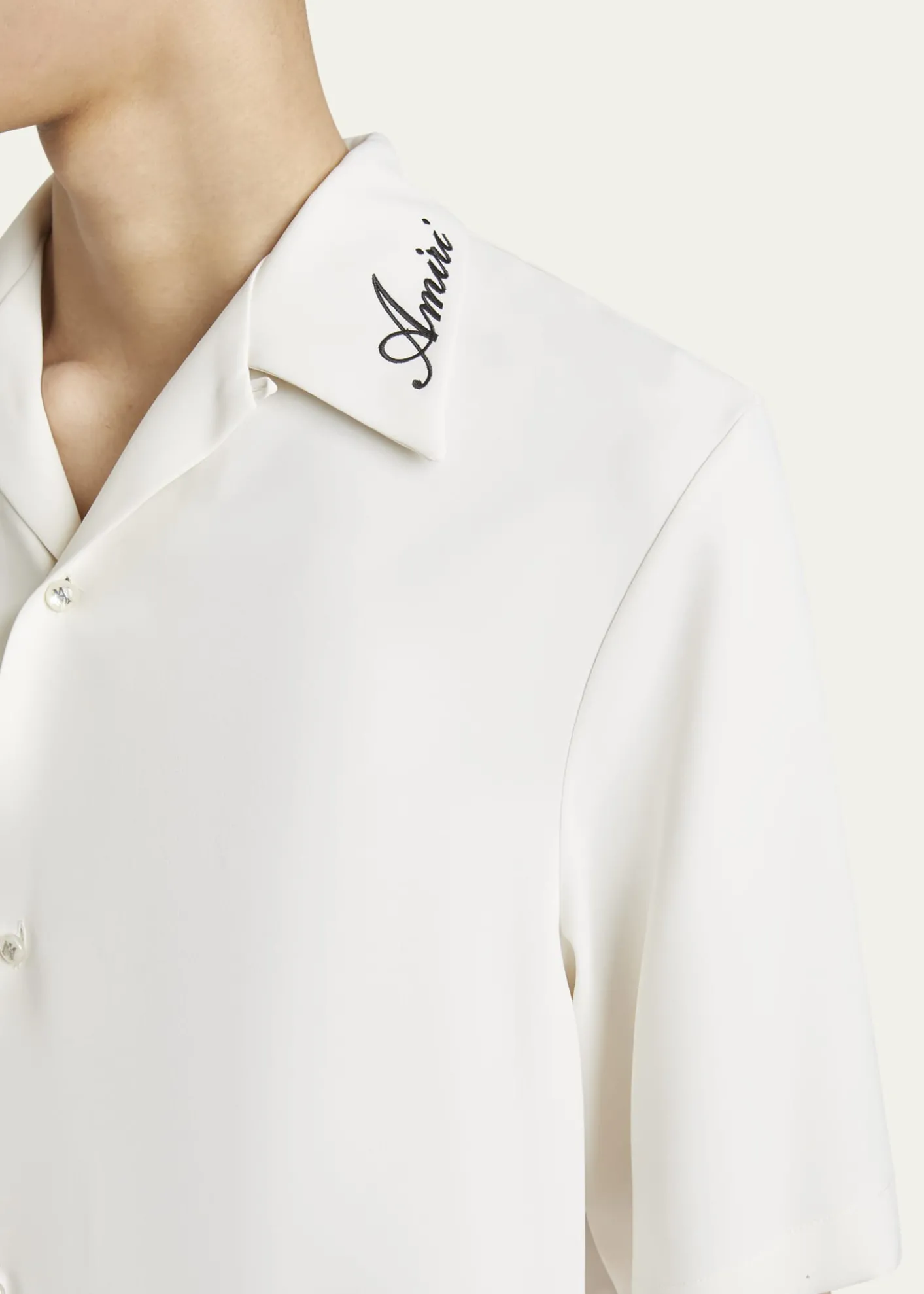 AmiriMen's Brushed Polyester Camp Shirt