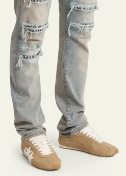 AmiriMen's Pacific Flat Suede & Leather Low-Top Sneakers