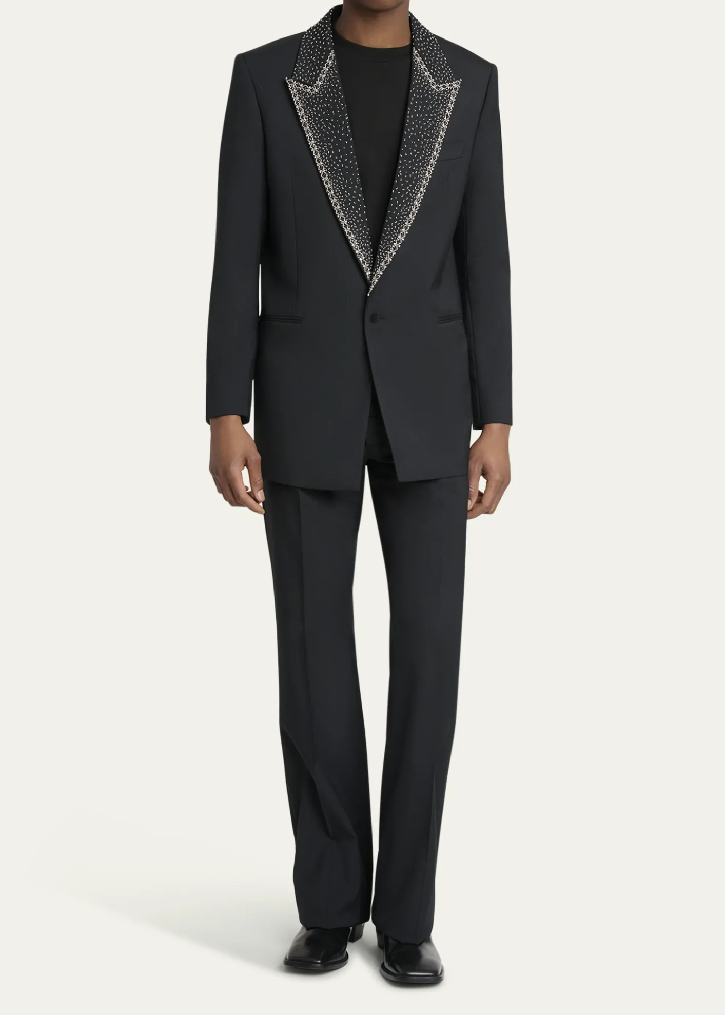 AmiriMen's Sequin Peak Lapel Oversized Blazer