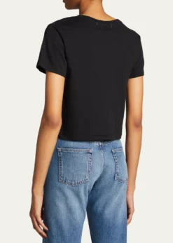 AMO DenimBabe Cropped Crewneck Tee
