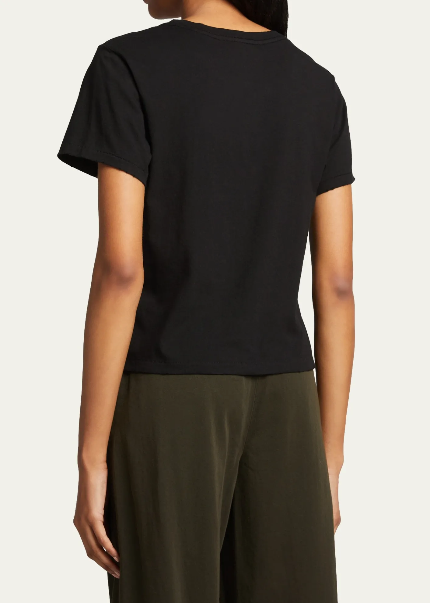 AMO DenimClassic Cotton Short-Sleeve Crewneck Tee
