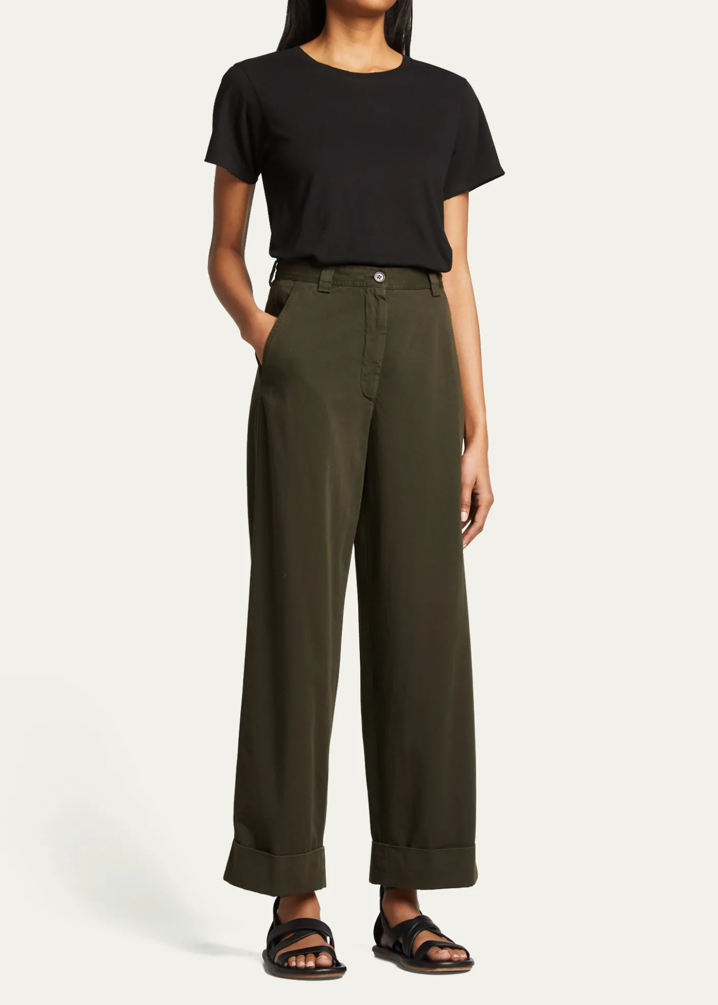 AMO DenimClassic Cotton Short-Sleeve Crewneck Tee