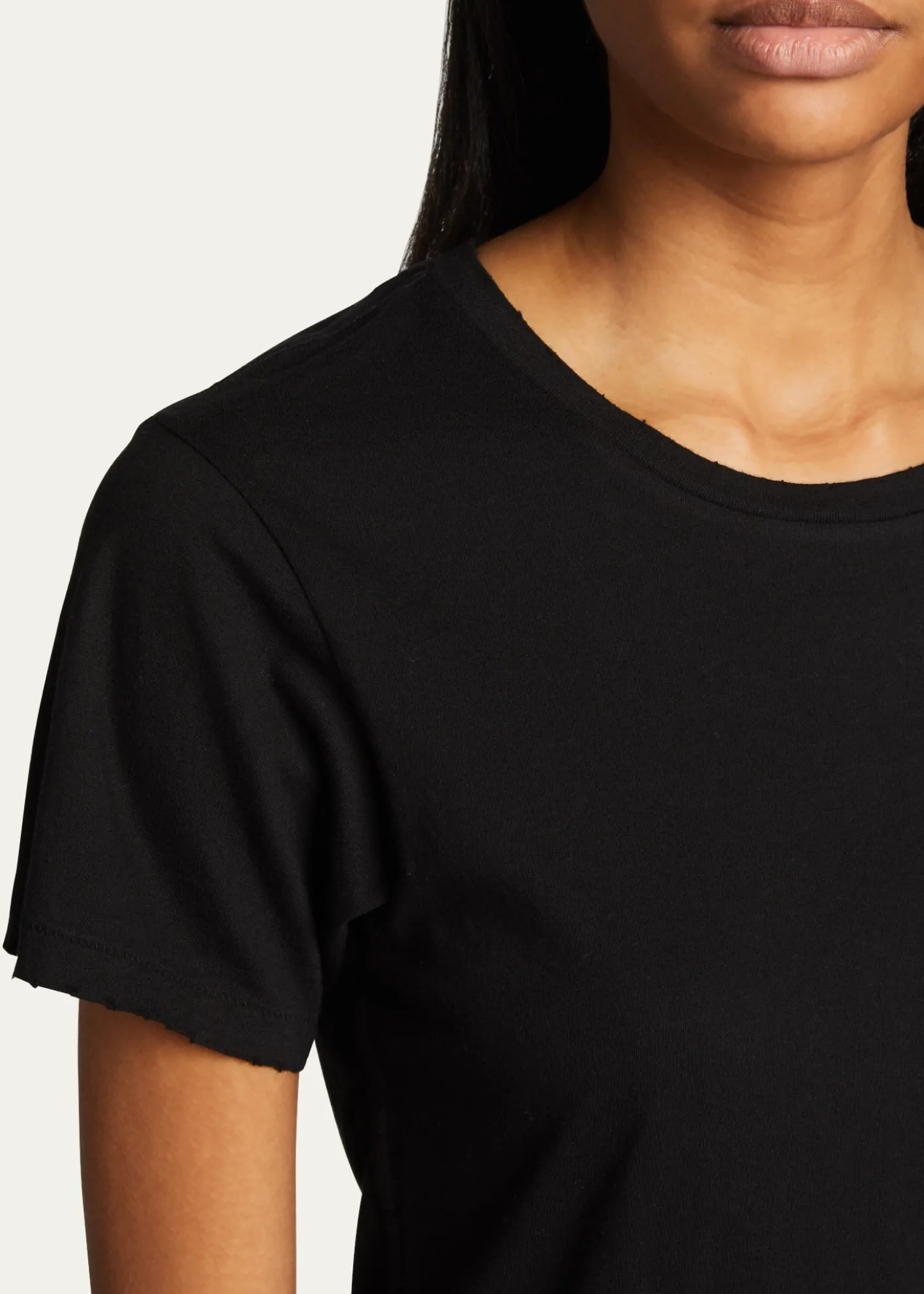 AMO DenimClassic Cotton Short-Sleeve Crewneck Tee