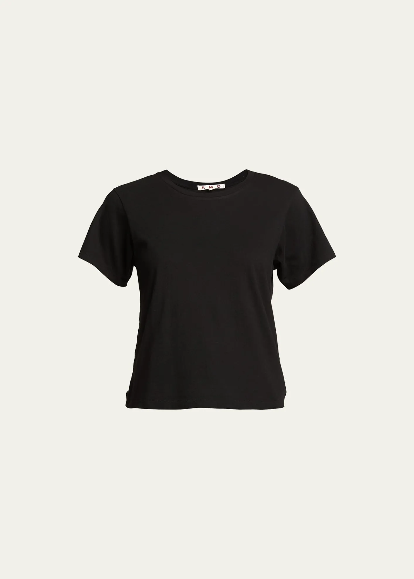 AMO DenimClassic Cotton Short-Sleeve Crewneck Tee