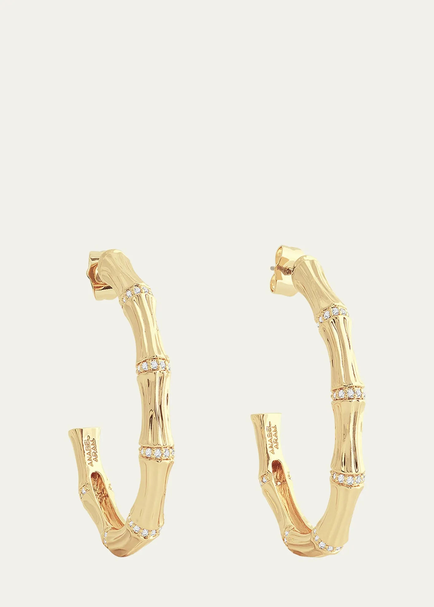 Anabel Aram JewelryBamboo Single Hoop Earrings