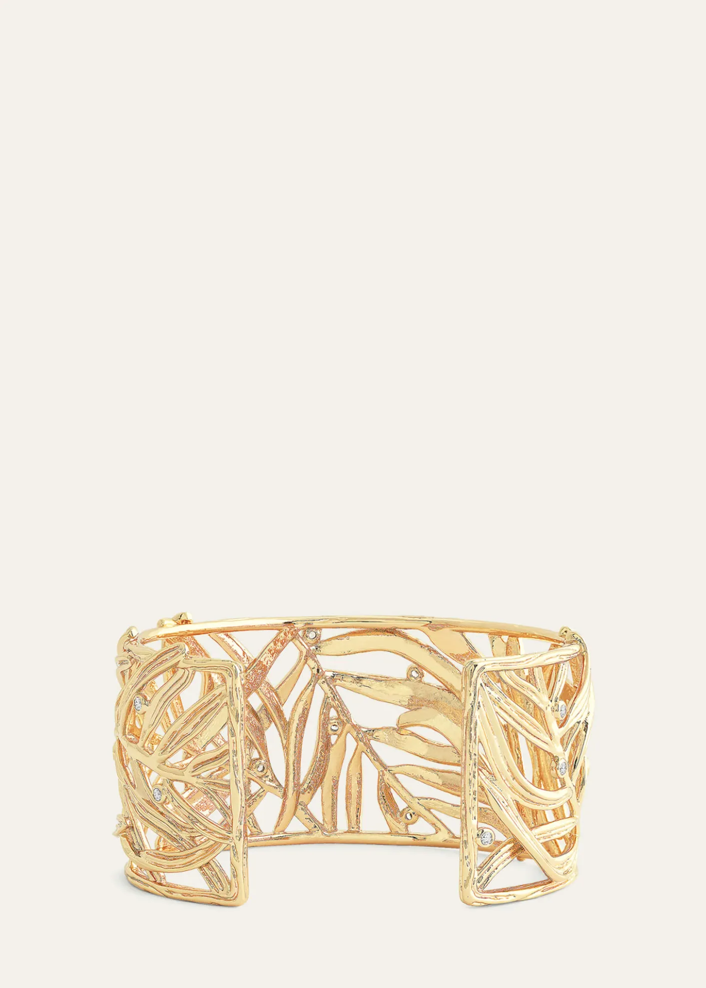 Anabel Aram JewelryCubic Zirconia Palm Leaves Cuff Bracelet