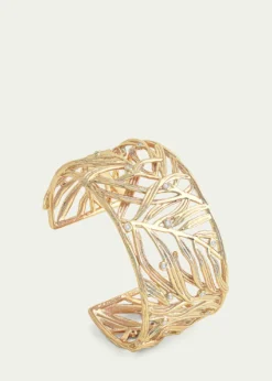 Anabel Aram JewelryCubic Zirconia Palm Leaves Cuff Bracelet