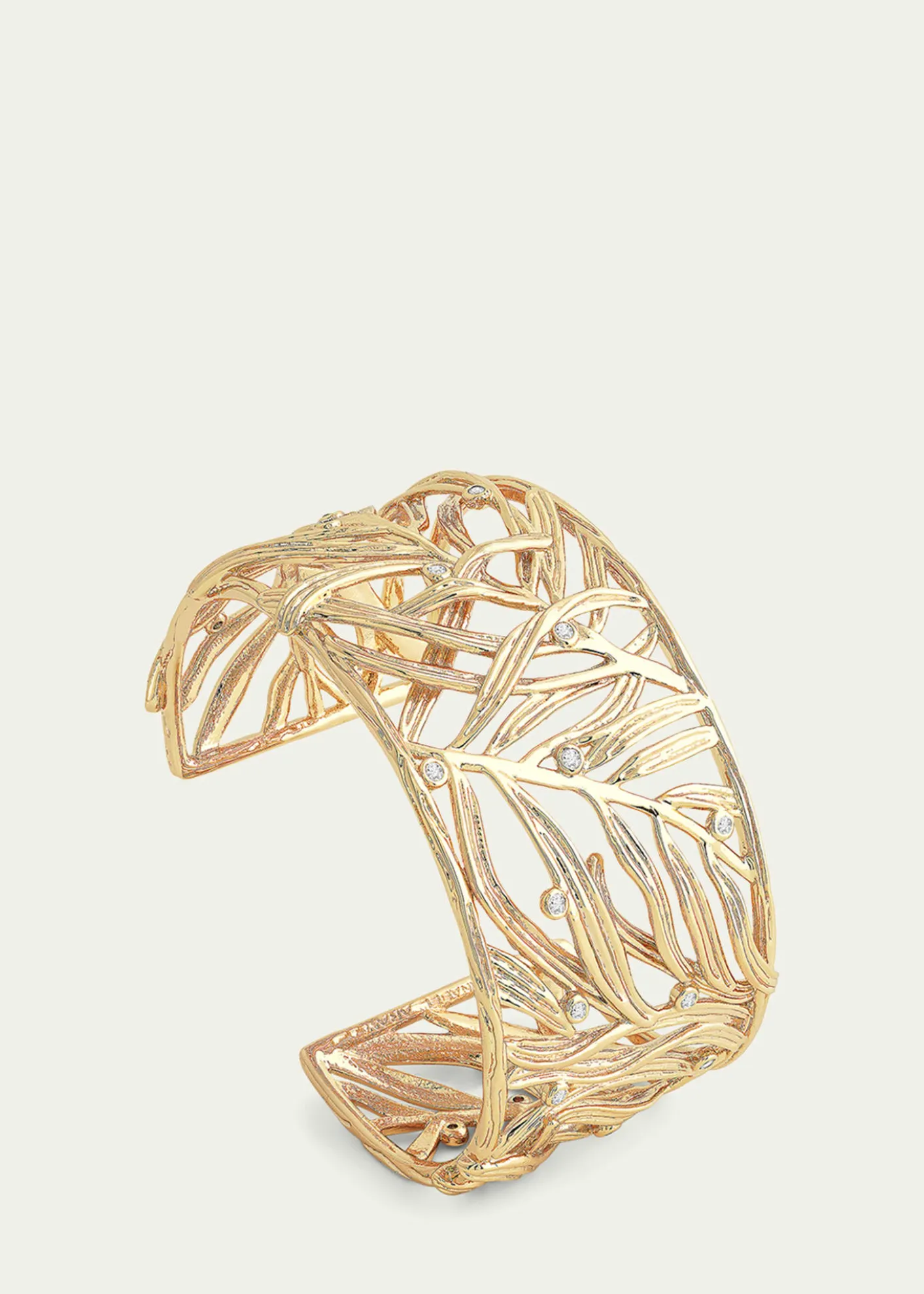 Anabel Aram JewelryCubic Zirconia Palm Leaves Cuff Bracelet