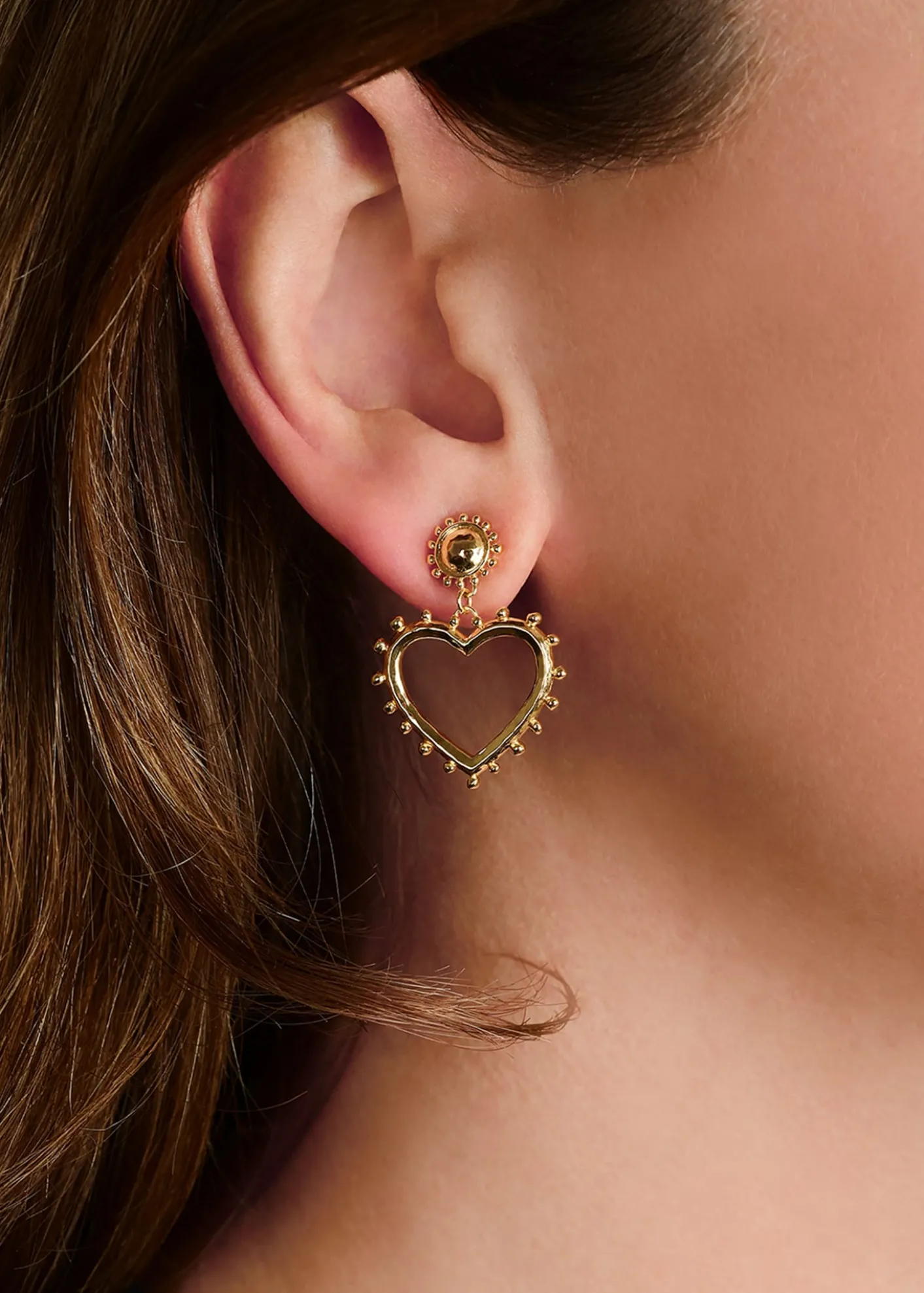 Anabel Aram JewelryHeart Drop Earrings