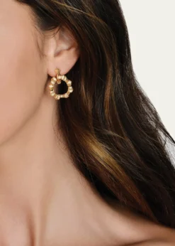 Anabel Aram JewelryBamboo Double Hoop Earrings