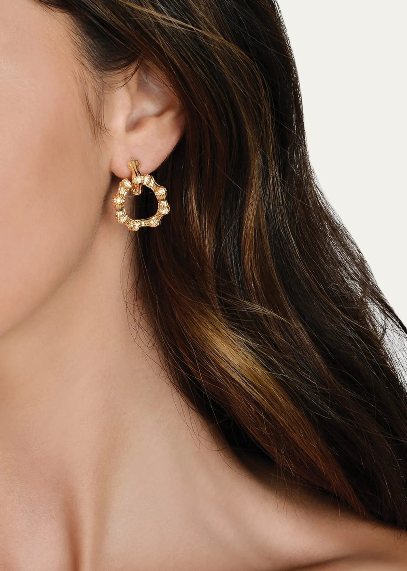 Anabel Aram JewelryBamboo Double Hoop Earrings