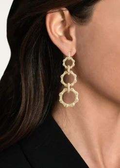 Anabel Aram JewelryBamboo Long Chain Earrings