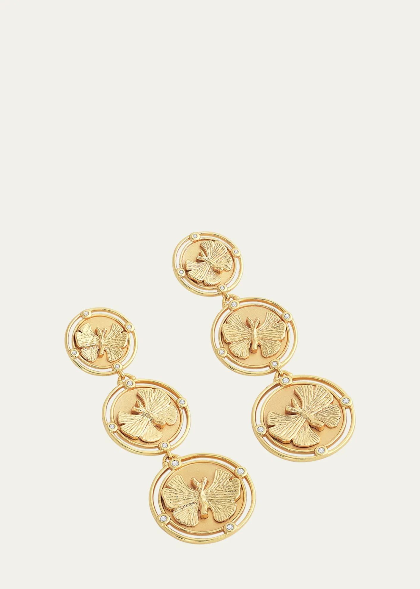 Anabel Aram JewelryButterfly Coin Drop Earrings