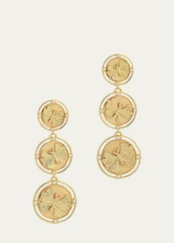 Anabel Aram JewelryButterfly Coin Drop Earrings