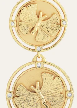 Anabel Aram JewelryButterfly Coin Drop Earrings