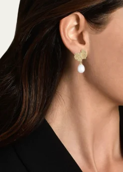 Anabel Aram JewelryButterfly with Pearl Drop Earrings