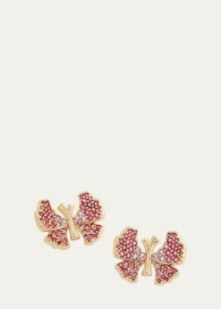 Anabel Aram JewelryButterfly Pave Stud Earrings