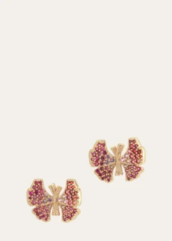Anabel Aram JewelryButterfly Pave Stud Earrings